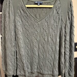 Democracy Women's Sage V-Neck Sweater